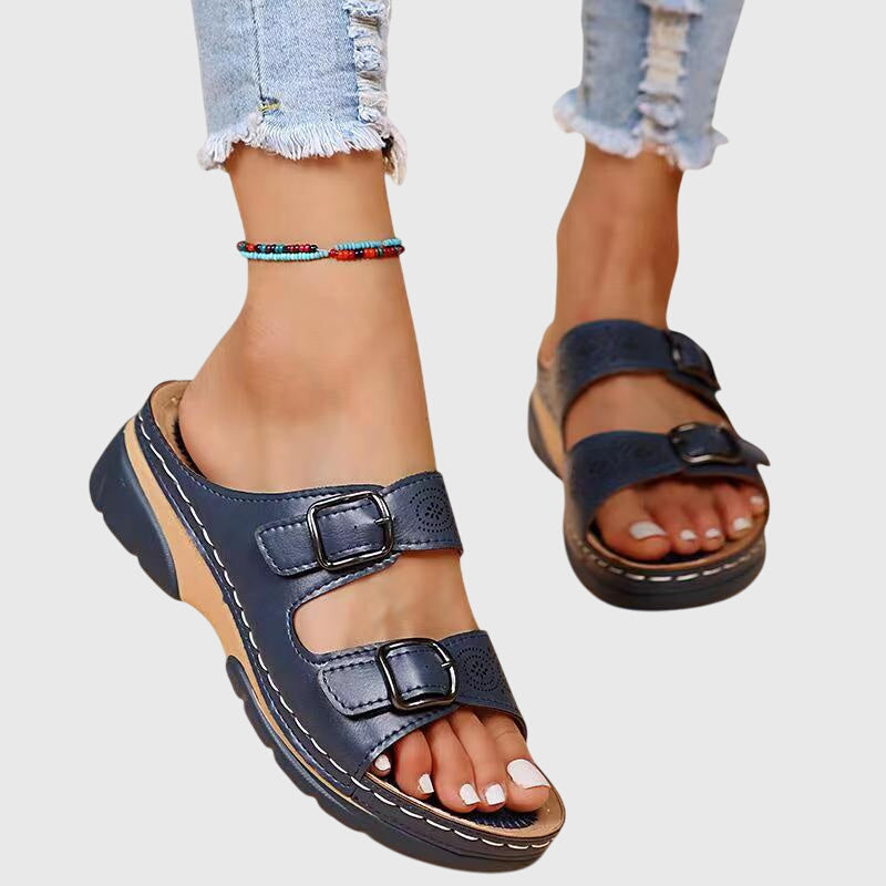 Diora™ | Sandale ortopedice din piele