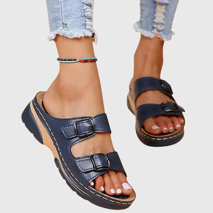 Diora™ | Sandale ortopedice din piele