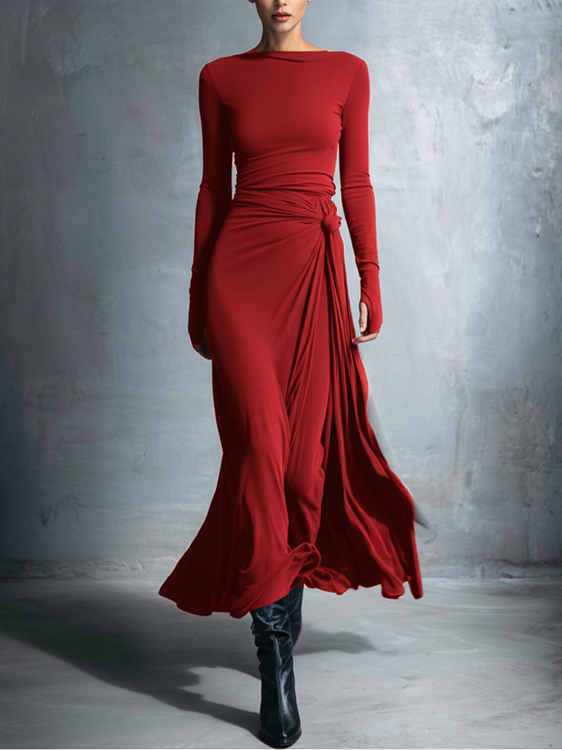 Ilinca | Maxi dress with side knot