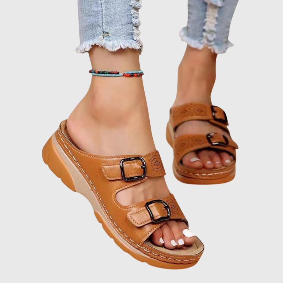 Diora™ | Ortopedické kožené sandály