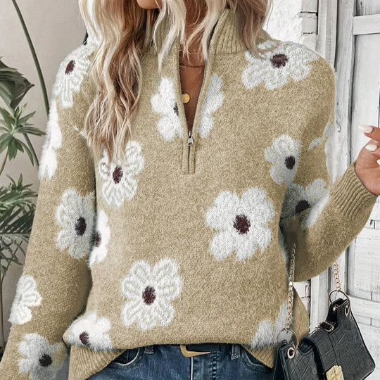 BLOOM | Zip-Neck Sweater