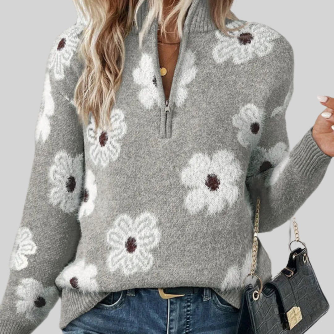 BLOOM | Zip-Neck Sweater