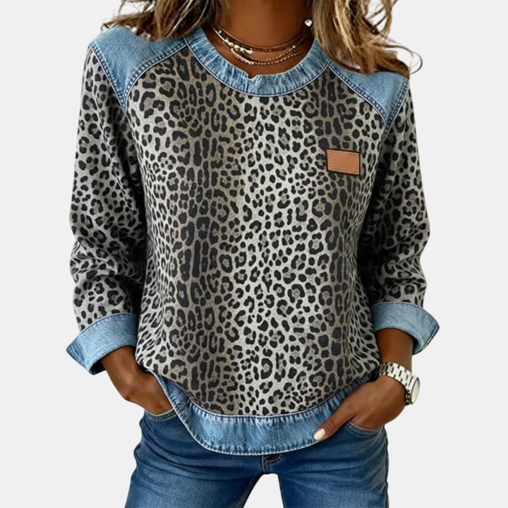 Loredana | Patchwork Pattern Sweater
