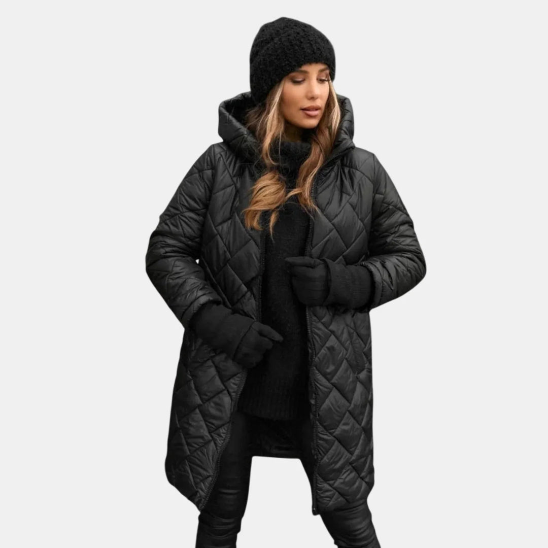 Alina | Quilted Coat with Hood