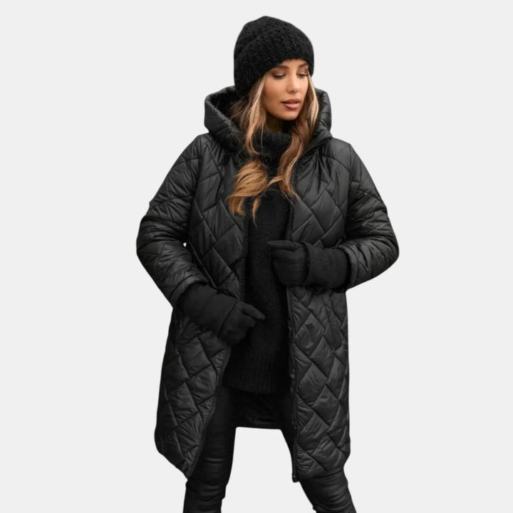 Alina | Quilted Coat with Hood