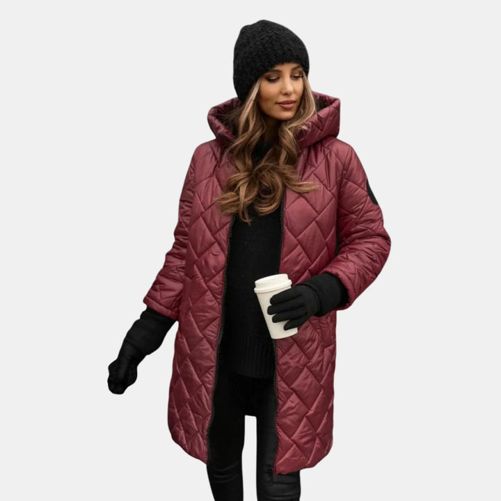 Alina | Quilted Coat with Hood