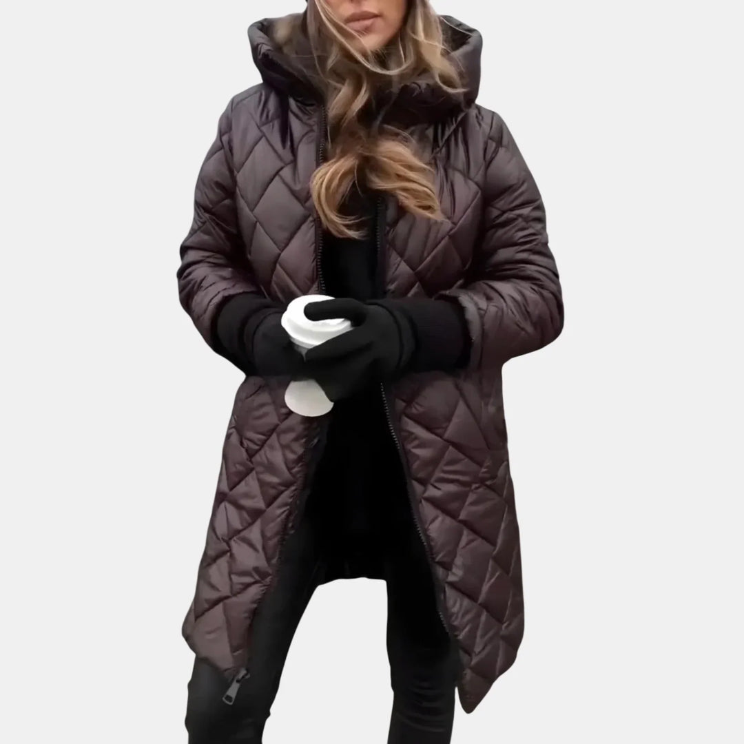 Alina | Quilted Coat with Hood