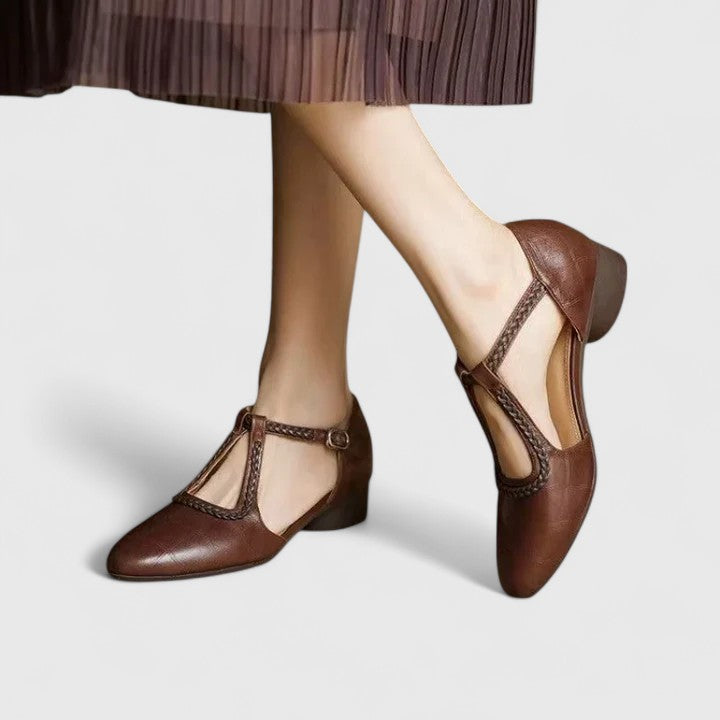 Delphine | Sandale plate elegante