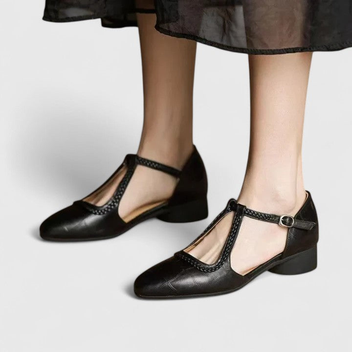Delphine | Sandale plate elegante