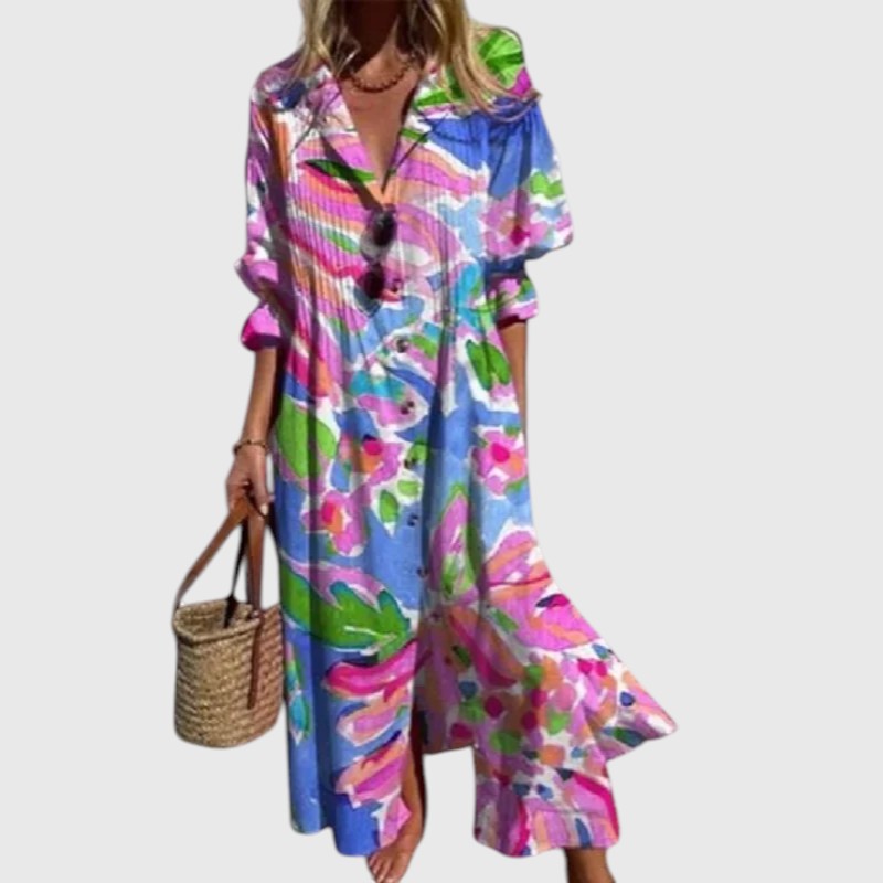 Maria - Rochie Maxi Bloom Boldly
