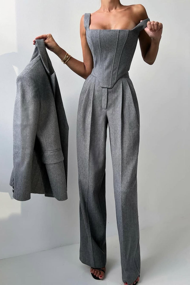 Grace | Three-Piece Double-Breasted Suit Set