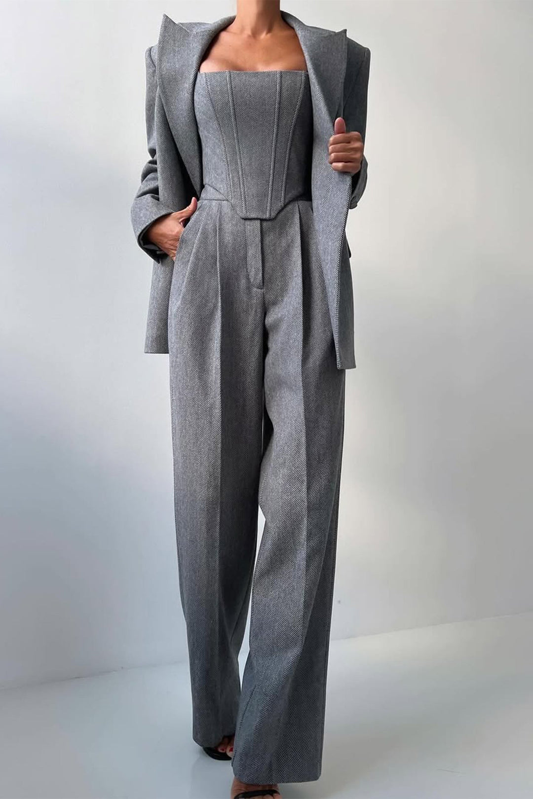 Grace | Three-Piece Double-Breasted Suit Set