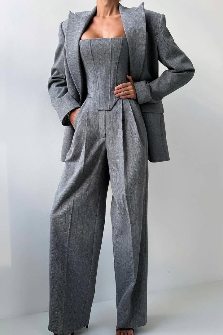 Grace | Three-Piece Double-Breasted Suit Set