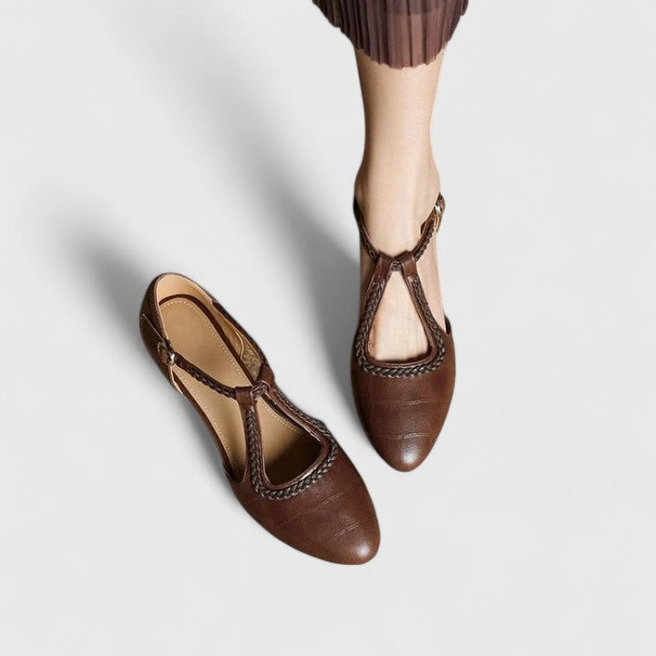 Delphine | Sandale plate elegante
