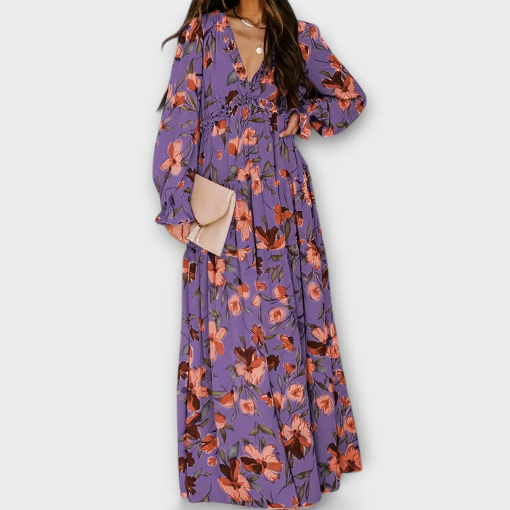 LILA – ROCHIE MAXI GRĂDINA SECRETĂ