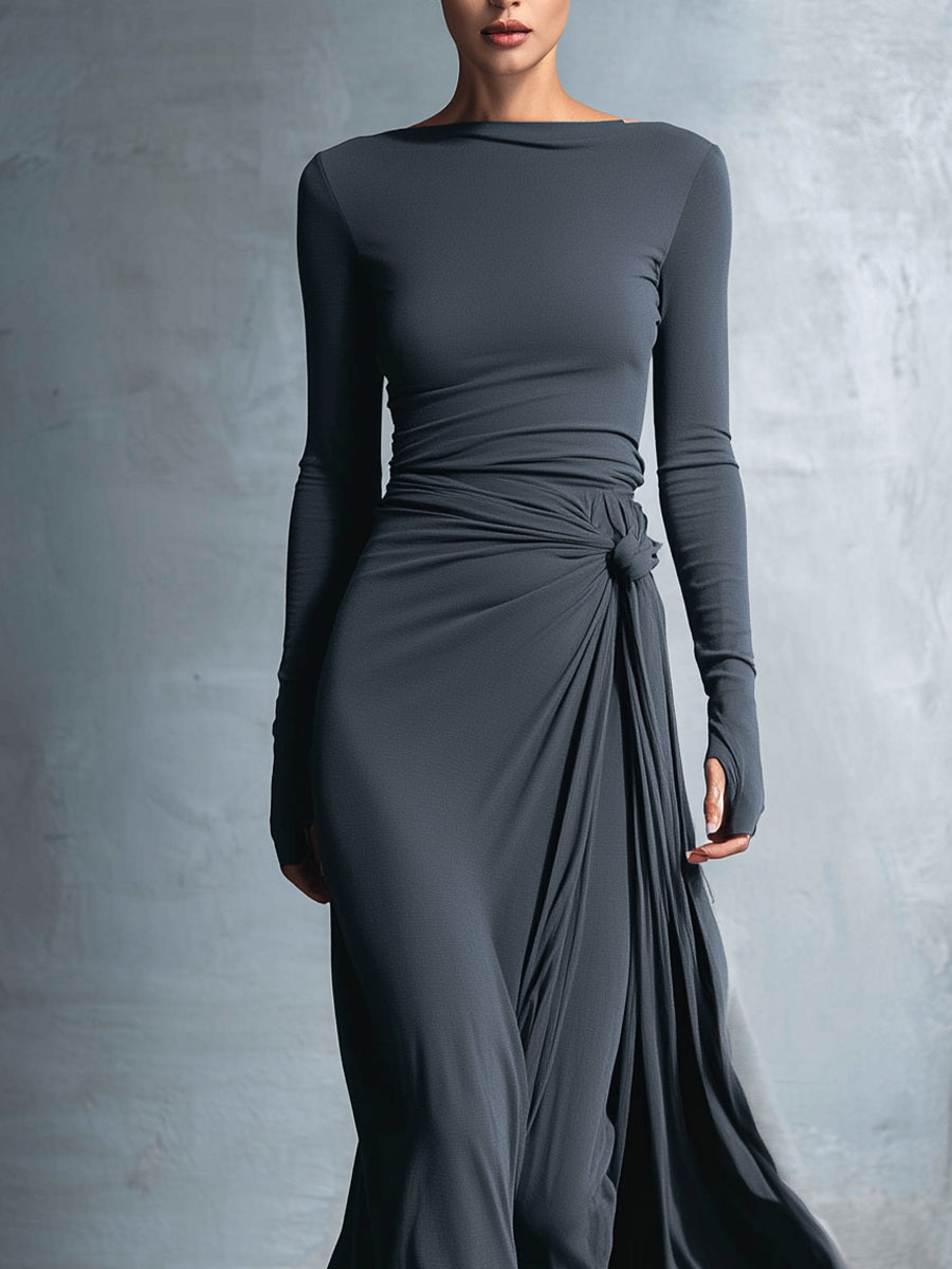 Ilinca | Maxi dress with side knot