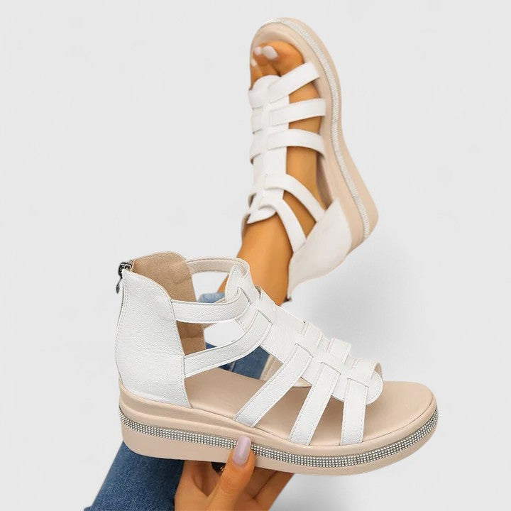 Kendall | Sandale ortopedice cu pietricele strass