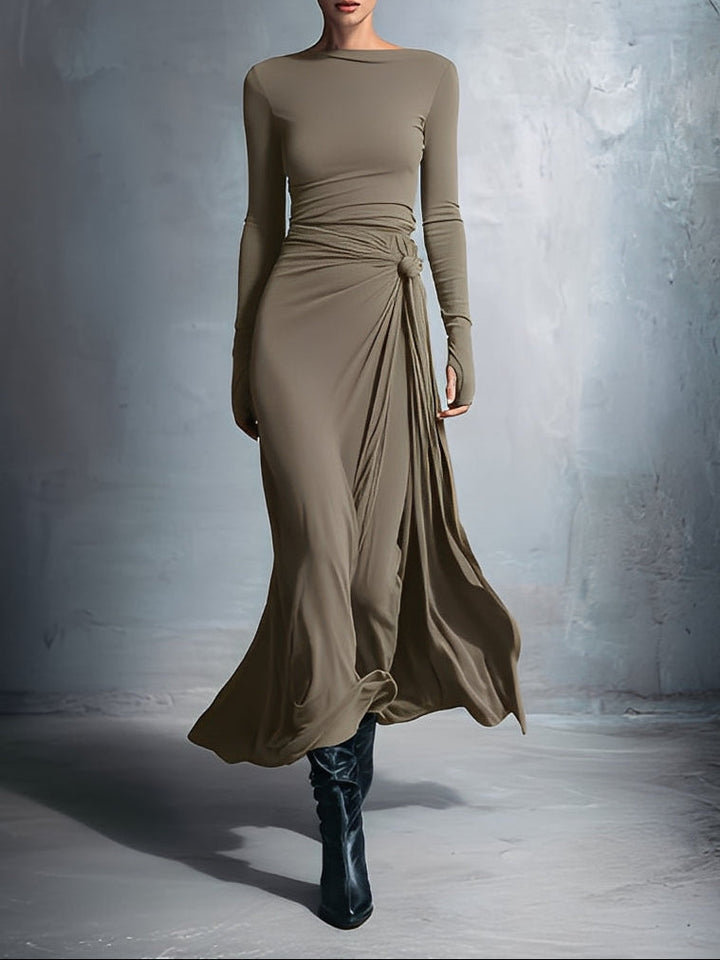 Ilinca | Maxi dress with side knot